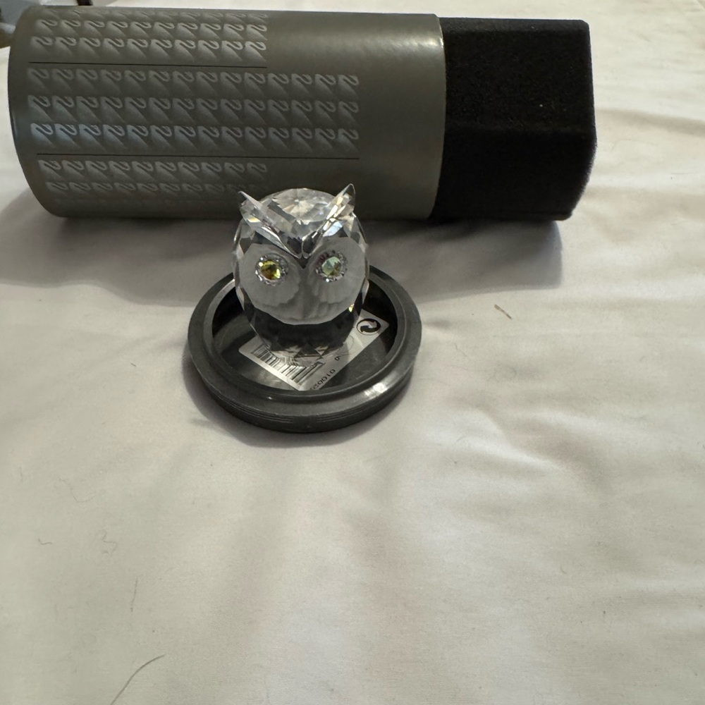 Swarovski Crystal Owl with Silver Accents